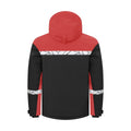 Black-Red - Back - Projob Mens Progression High-Vis Padded Soft Shell Jacket