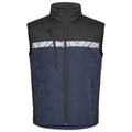 Navy-Black - Front - Projob Mens 7700 Progression Gilet