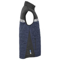 Navy-Black - Side - Projob Mens 7700 Progression Gilet