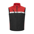 Black-Red - Front - Projob Mens 7700 Progression Gilet