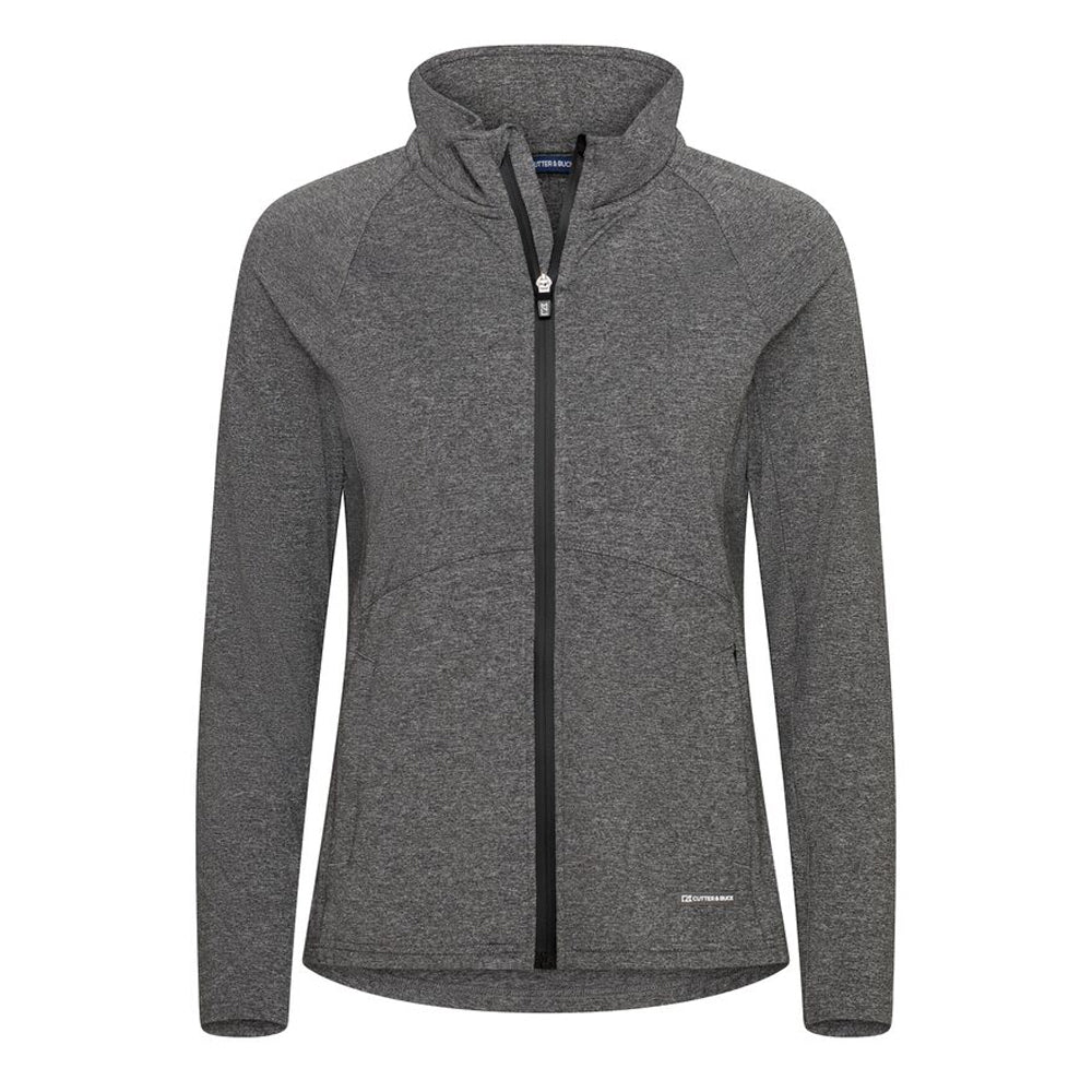 Anthracite Melange - Front - Cutter & Buck Womens-Ladies Adapt Full Zip Fleece Jacket