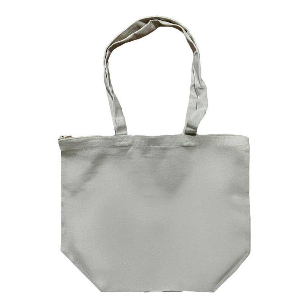 Natural - Front - United Bag Store Recycled Cotton Zipped Tote Bag
