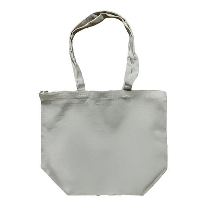 Natural - Front - United Bag Store Recycled Cotton Zipped Tote Bag