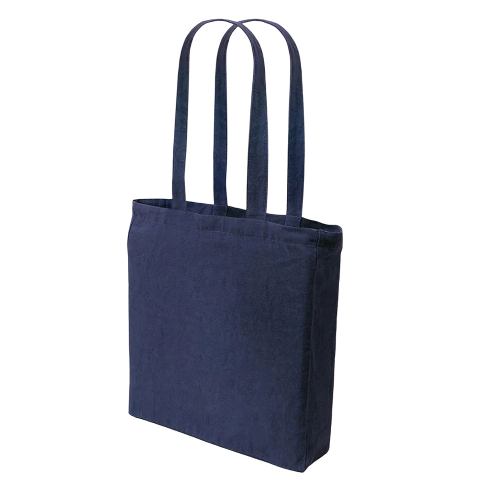 Navy - Back - United Bag Store Recycled Cotton Gusseted Tote Bag