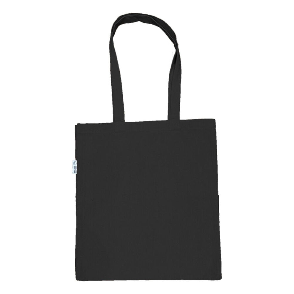 Black - Front - United Bag Store Recycled Cotton Gusseted Tote Bag