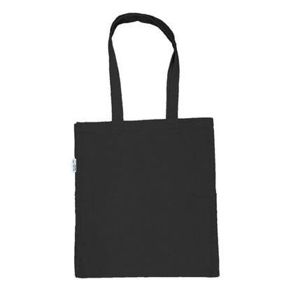 Black - Front - United Bag Store Recycled Cotton Gusseted Tote Bag