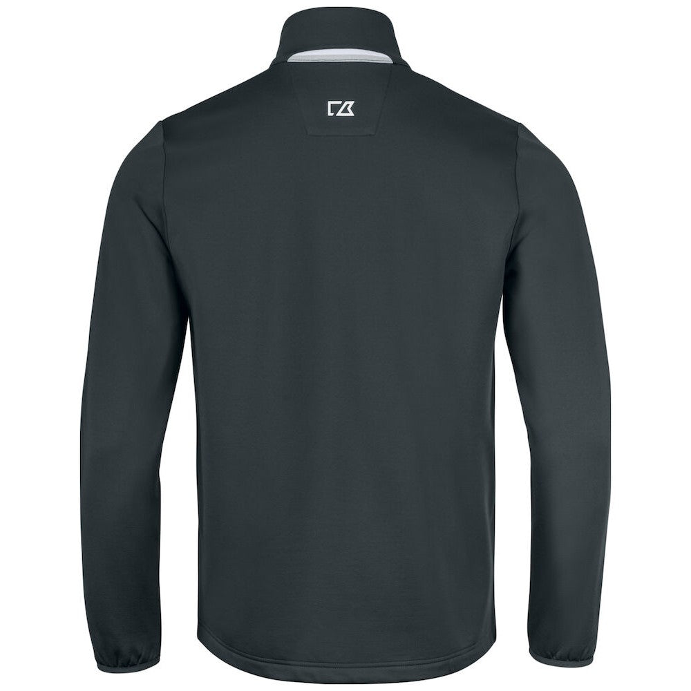Charcoal - Back - Cutter & Buck Mens Snoqualmie Fleece Jacket
