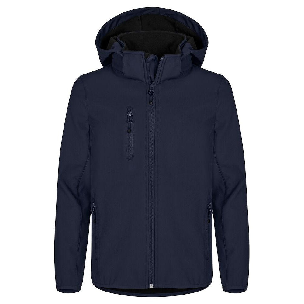 Dark Navy - Front - Clique Childrens-Kids Classic Soft Shell Jacket