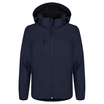 Dark Navy - Front - Clique Childrens-Kids Classic Soft Shell Jacket