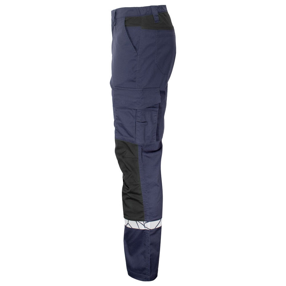 Navy-Black - Lifestyle - Projob Mens Progression Hi-Vis Work Trousers