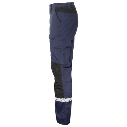 Navy-Black - Lifestyle - Projob Mens Progression Hi-Vis Work Trousers