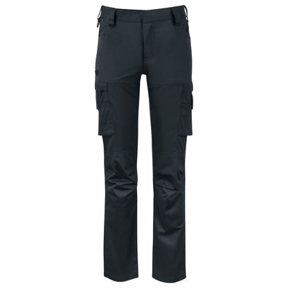 Black - Front - Projob Womens-Ladies Stretch Cargo Trousers