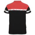 Black-Red - Back - Projob Mens Progression Pique Polo Shirt