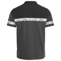 Grey-Black - Back - Projob Mens Progression Pique Polo Shirt