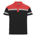 Black-Red - Front - Projob Mens Progression Pique Polo Shirt