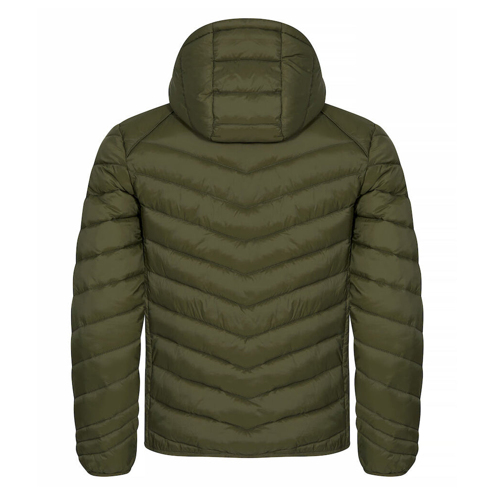 Fog Green - Back - Clique Mens Idaho Padded Jacket