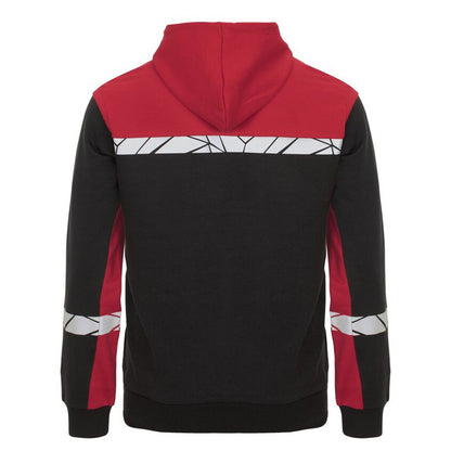 Black-Red - Back - Projob Mens Progression Half Zip Hoodie