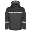 Grey-Black - Front - Projob Mens Progression Soft Shell Jacket