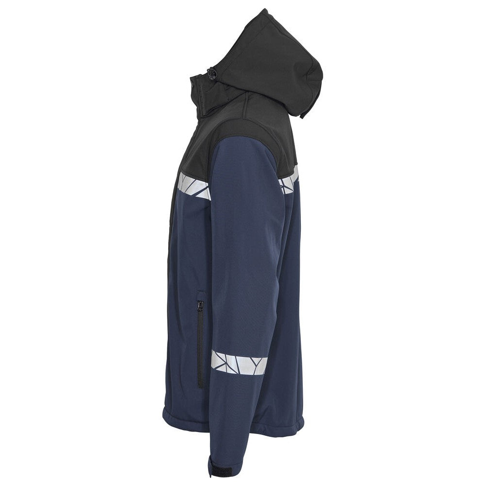 Navy-Black - Lifestyle - Projob Mens Progression Soft Shell Jacket