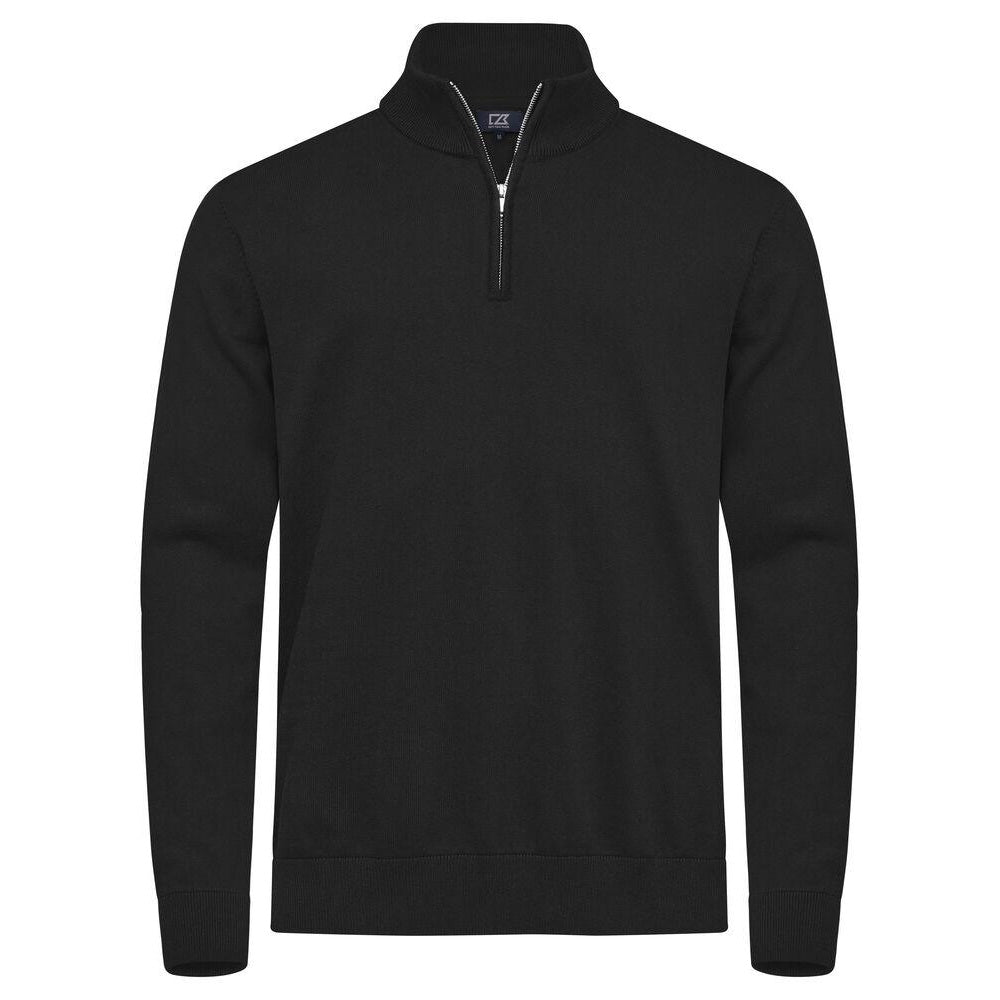 Black - Front - Cutter & Buck Mens Oakville Fleece Top