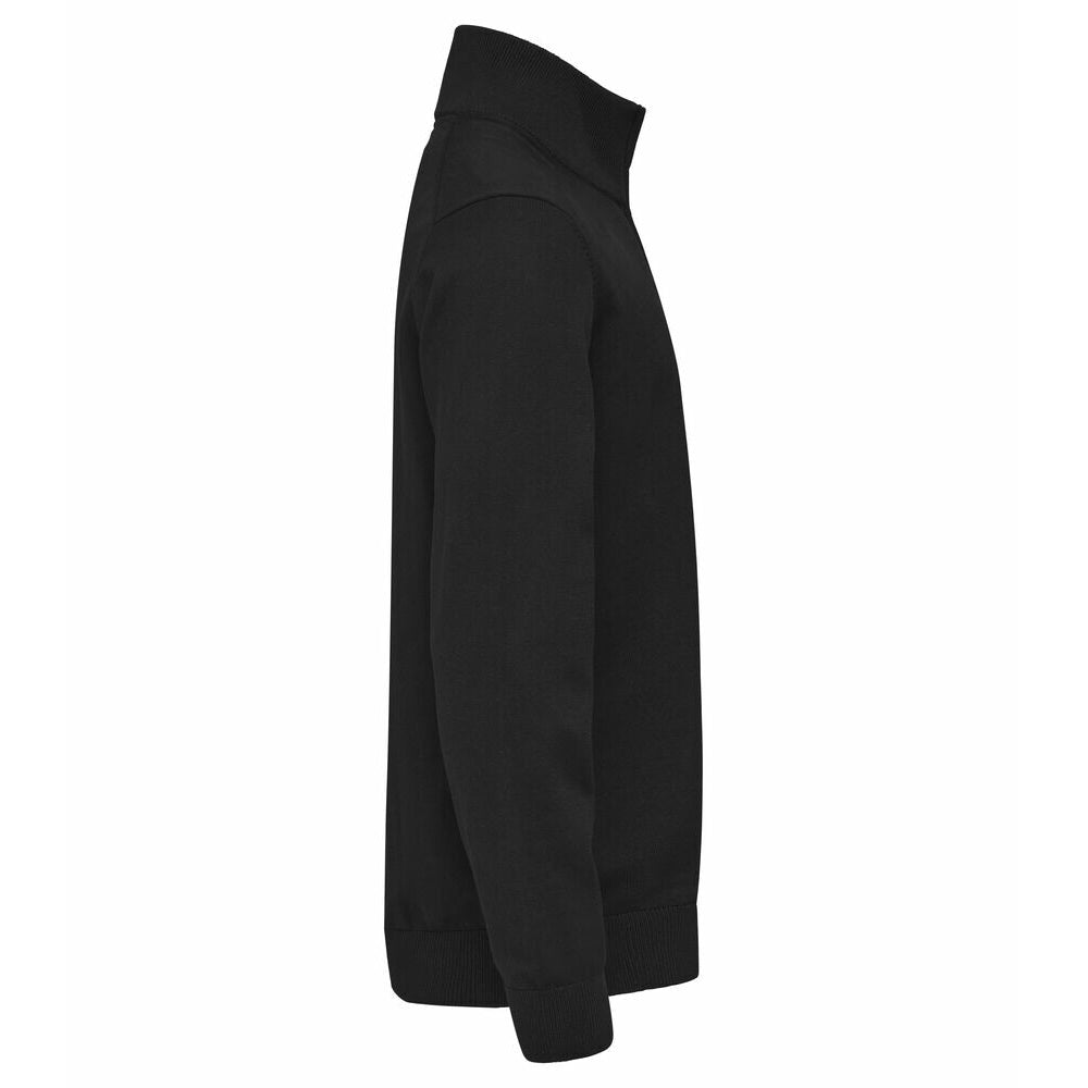 Black - Side - Cutter & Buck Mens Oakville Fleece Top