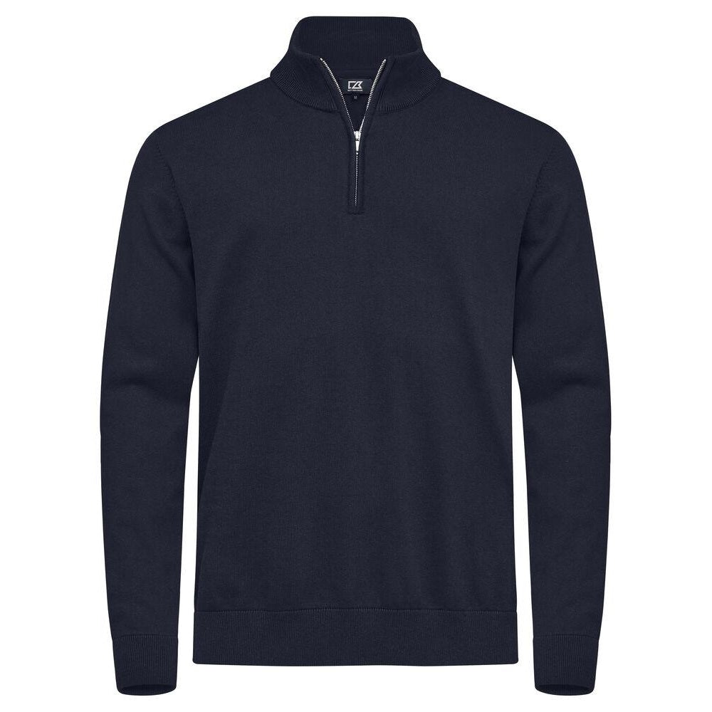 Dark Navy - Front - Cutter & Buck Mens Oakville Fleece Top