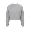 Grey Melange - Front - Clique Womens-Ladies Miami Cropped Sweatshirt