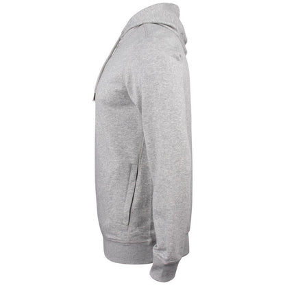 Grey Melange - Side - Clique Mens Premium Hoodie
