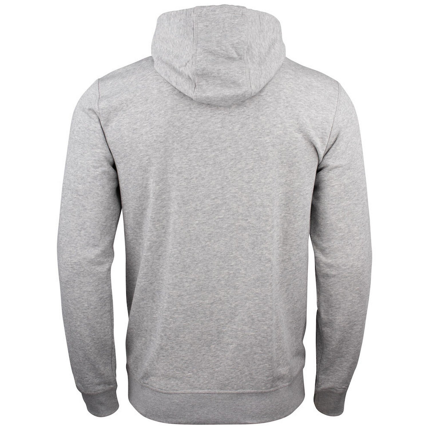 Grey Melange - Back - Clique Mens Premium Hoodie