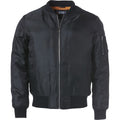 Black - Front - Clique Unisex Adult Bomber Jacket