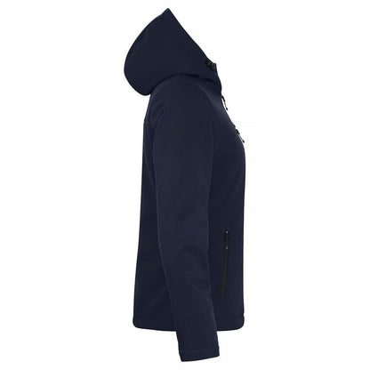 Dark Navy - Side - Clique Womens-Ladies Padded Soft Shell Jacket