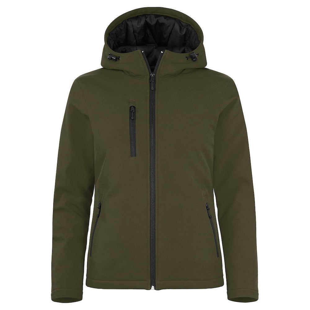 Fog Green - Front - Clique Womens-Ladies Padded Soft Shell Jacket