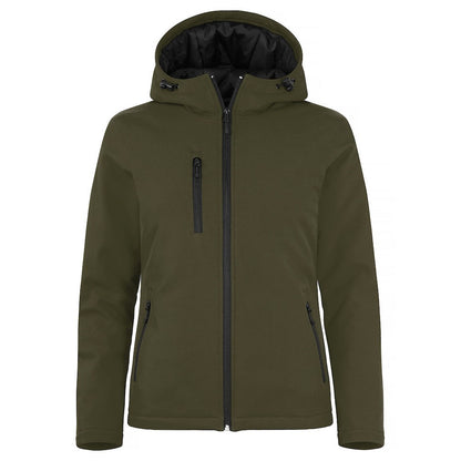 Fog Green - Front - Clique Womens-Ladies Padded Soft Shell Jacket