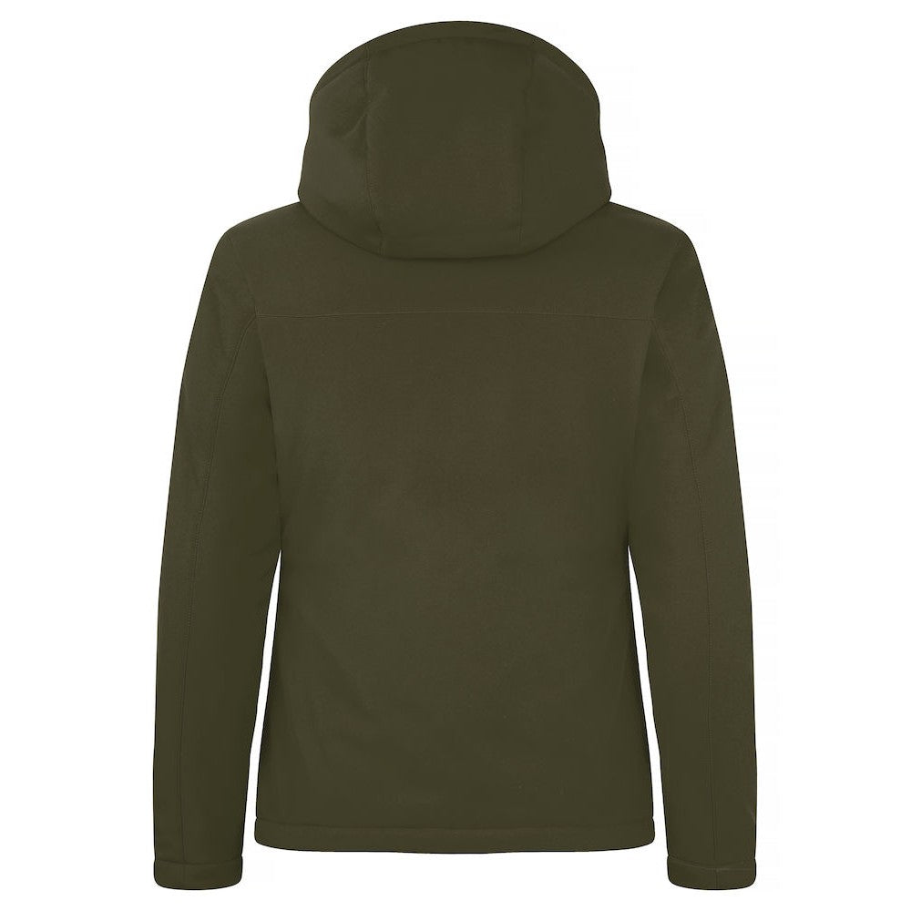 Fog Green - Back - Clique Womens-Ladies Padded Soft Shell Jacket
