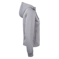 Grey Melange - Side - Clique Womens-Ladies Basic Active Full Zip Hoodie