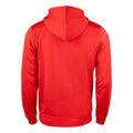 Red - Back - Clique Mens Basic Active Full Zip Hoodie