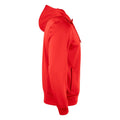 Red - Side - Clique Mens Basic Active Full Zip Hoodie