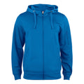 Royal Blue - Front - Clique Mens Basic Active Full Zip Hoodie