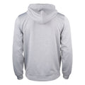 Grey Melange - Back - Clique Mens Basic Active Full Zip Hoodie