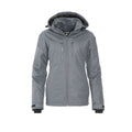 Grey - Front - Clique Womens-Ladies Kingslake Waterproof Jacket
