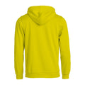 Visibility Yellow - Back - Clique Unisex Adult Basic Hoodie