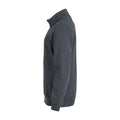 Anthracite Melange - Side - Clique Unisex Adult Basic Half Zip Sweatshirt