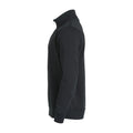 Black - Side - Clique Unisex Adult Basic Half Zip Sweatshirt