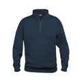 Dark Navy - Front - Clique Unisex Adult Basic Half Zip Sweatshirt