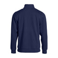 Dark Navy - Back - Clique Unisex Adult Basic Half Zip Sweatshirt