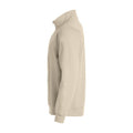 Light Khaki - Side - Clique Unisex Adult Basic Half Zip Sweatshirt