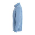 Light Blue - Side - Clique Unisex Adult Basic Half Zip Sweatshirt