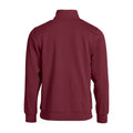 Burgundy - Back - Clique Unisex Adult Basic Half Zip Sweatshirt