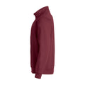 Burgundy - Side - Clique Unisex Adult Basic Half Zip Sweatshirt