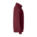 Burgundy - Lifestyle - Clique Unisex Adult Basic Half Zip Sweatshirt